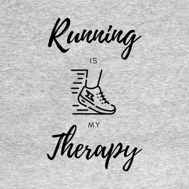 Running is my Therapy Sport Funny by hasanclgn